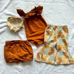 4-piece Summer Fall Outfit, 6m